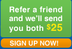 Get $25 on one friend reference